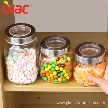 Lilac 550ml/800ml/1000ml/1500ml kitchen glass storage jar